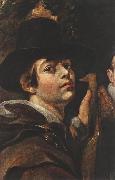 JORDAENS, Jacob Self-portrait among Parents, Brothers and Sisters (detail) sg USA oil painting artist